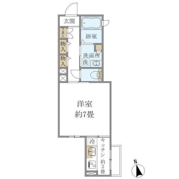 フォルス21の物件間取画像