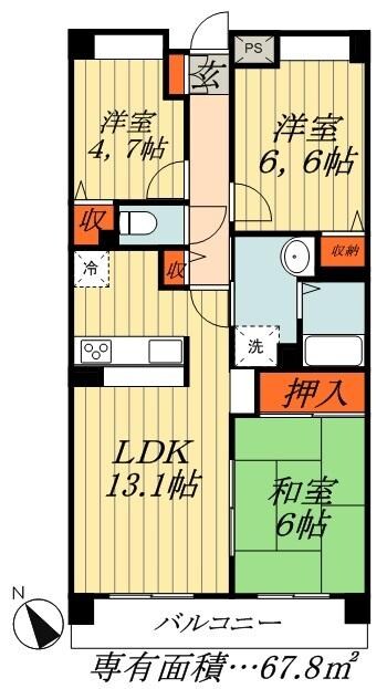 フローラルマキノの物件間取画像