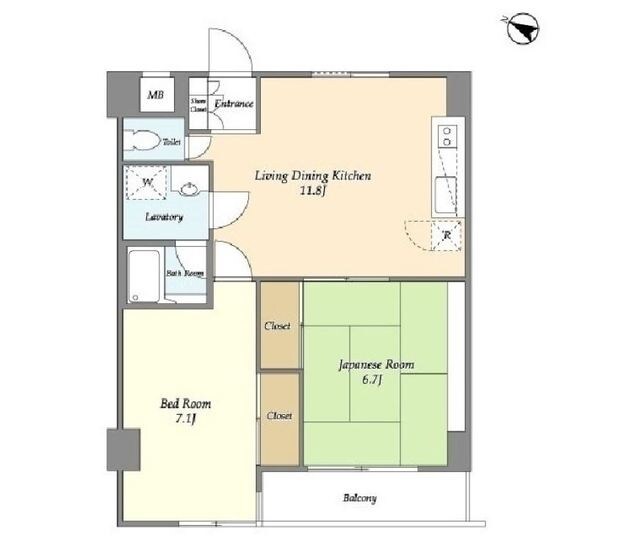 コスモリード篠崎駅前の物件間取画像