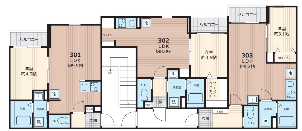 グランディール千葉新宿の物件間取画像