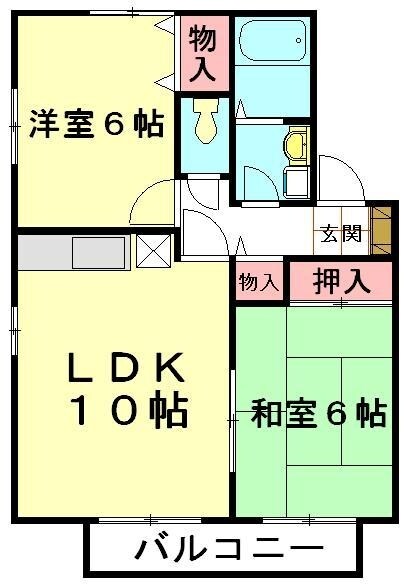 エーデル Iの物件間取画像