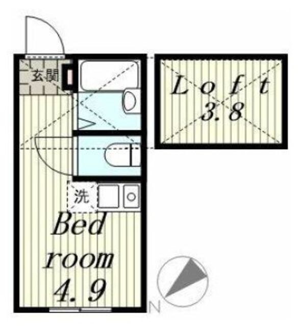 ヴィハージュ大口の物件間取画像