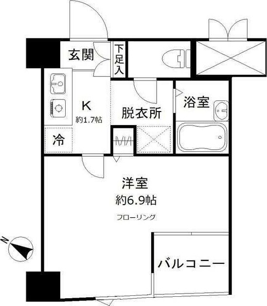 クレール本町の物件間取画像