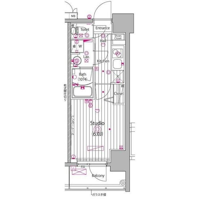 ガーラ・グランディ川崎榎町の物件間取画像