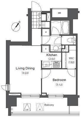 LaSante千駄木の物件間取画像