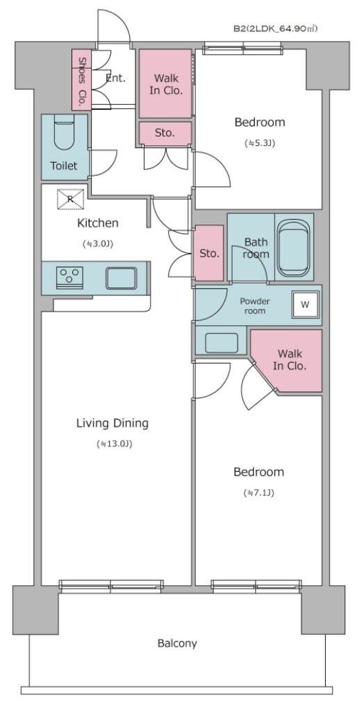 レジディア南千住の物件間取画像