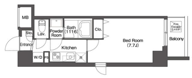 グランカーサ板橋EASTの物件間取画像