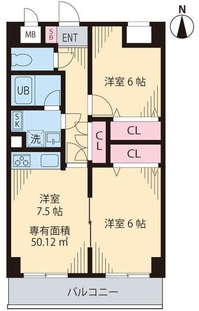 カーサデシノセの物件間取画像