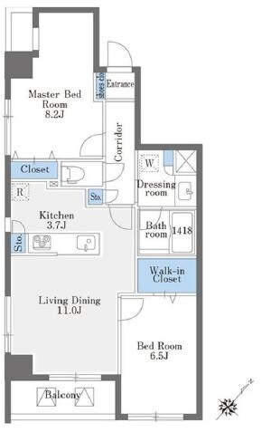 La Douceur巣鴨Westの物件間取画像