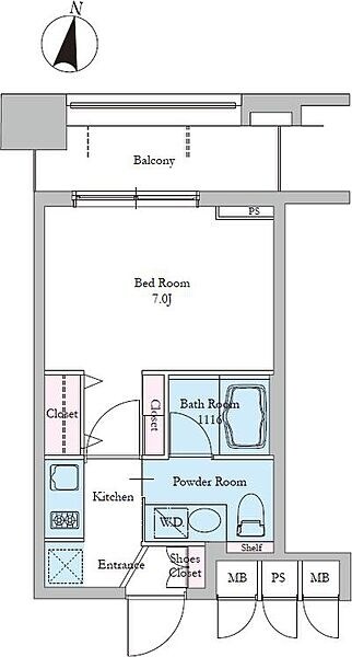 レジディア文京音羽IIの物件間取画像