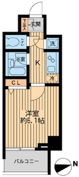 HF早稲田レジデンスIIの物件間取画像