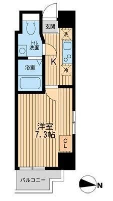 アムス四谷三丁目の物件間取画像