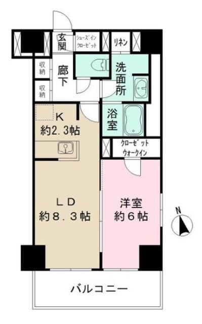 カメリアコート 新宿の物件間取画像