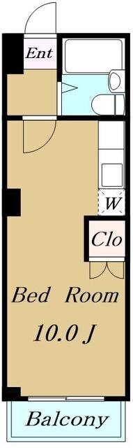 クレストコートの物件間取画像