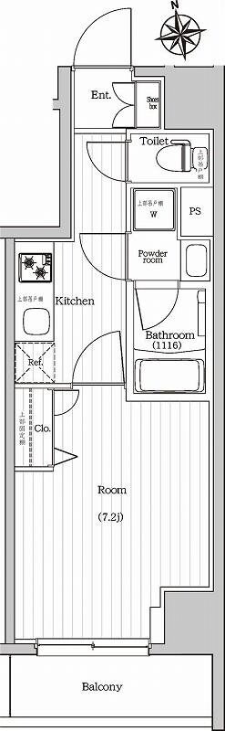 プレミアムキューブG東新宿の物件間取画像