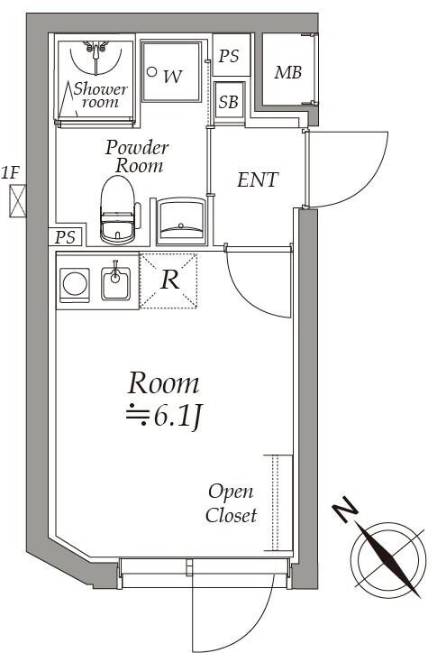 アトリオフラッツ野方の物件間取画像