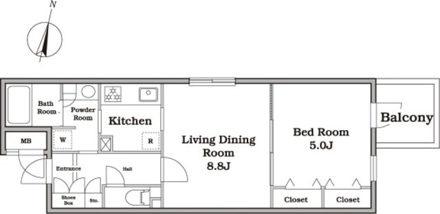 レジディア西新宿IIの物件間取画像