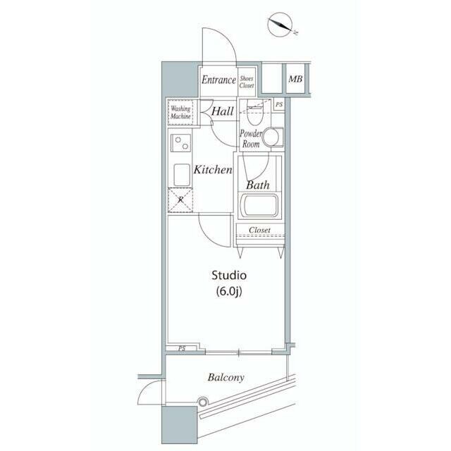 ファーストリアルタワー新宿の物件間取画像