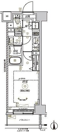 RELUXIA TOKYO NORTH GATEの物件間取画像