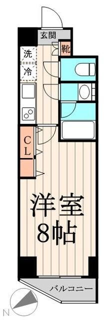 エルスタンザ清澄白河の物件間取画像