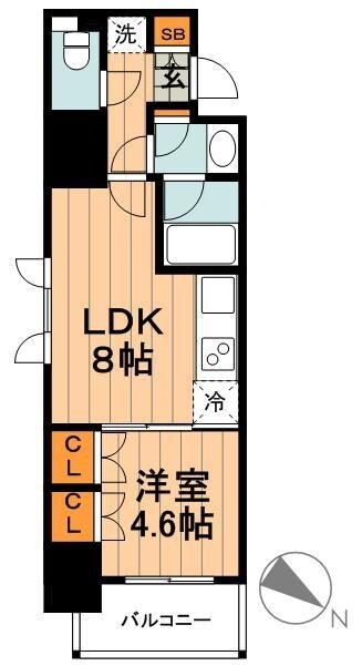 パークアクシス小伝馬町の物件間取画像