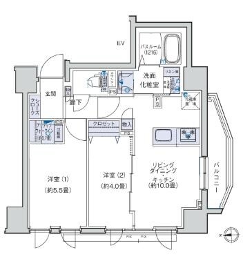 オーキッドレジデンス三ノ輪の物件間取画像