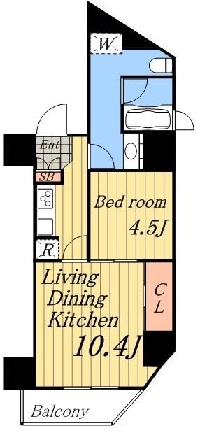 スプレスター上野根岸の物件間取画像