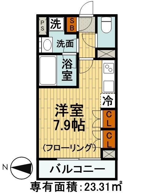 CITY CURRENT大手町の物件間取画像