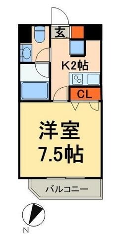 シースペース三ノ輪の物件間取画像