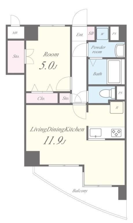 クレール小石川の物件間取画像