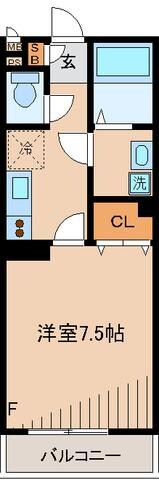 パルズ プレイスの物件間取画像