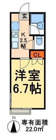 エーデンハイムの物件間取画像