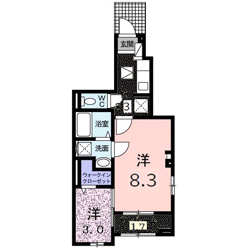 プライムコートIIの物件間取画像