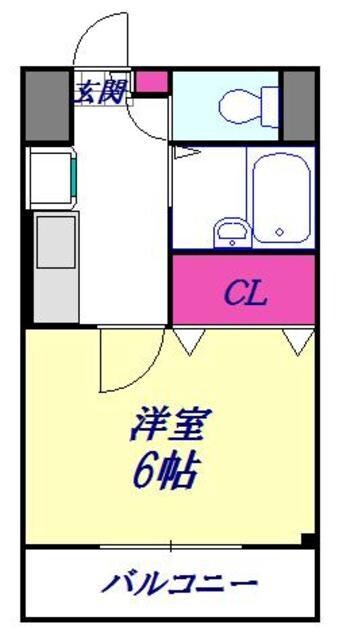 川口プラザEの物件間取画像