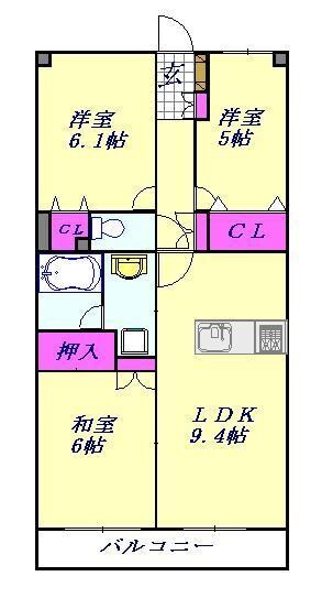 ジェンティール川口の物件間取画像