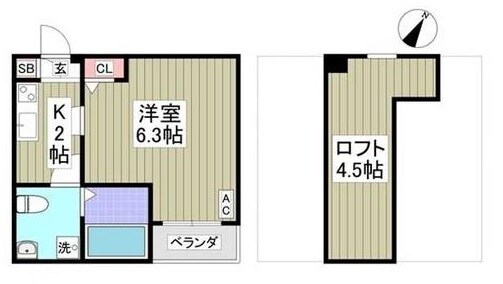 シャテーニュの物件間取画像