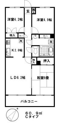 藤重弐番館の物件間取画像
