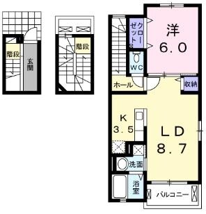 プライムコート芝西の物件間取画像
