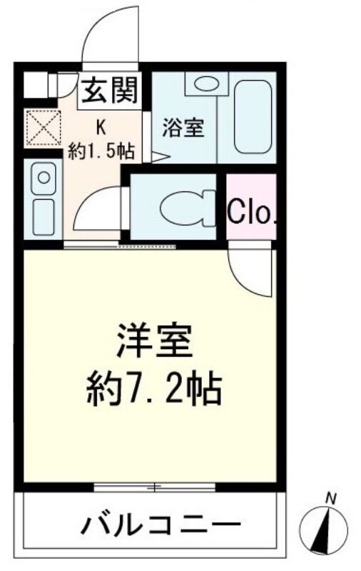 レスコート蕨の物件間取画像
