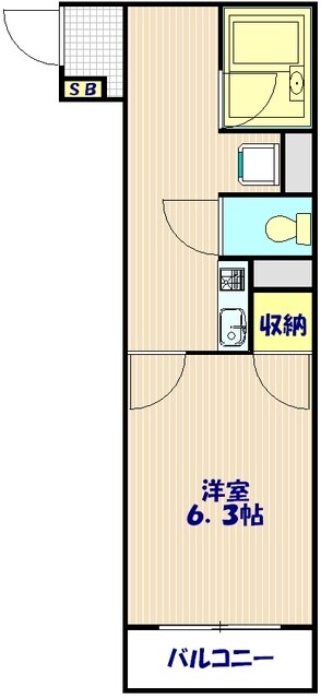 エストタウンWarabiの物件間取画像