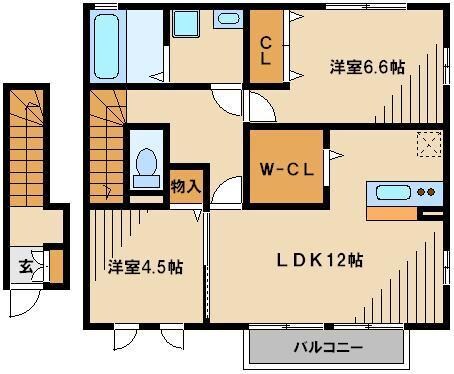 ディアコート Iの物件間取画像
