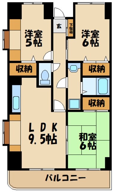 シャン・ド・フルールの物件間取画像