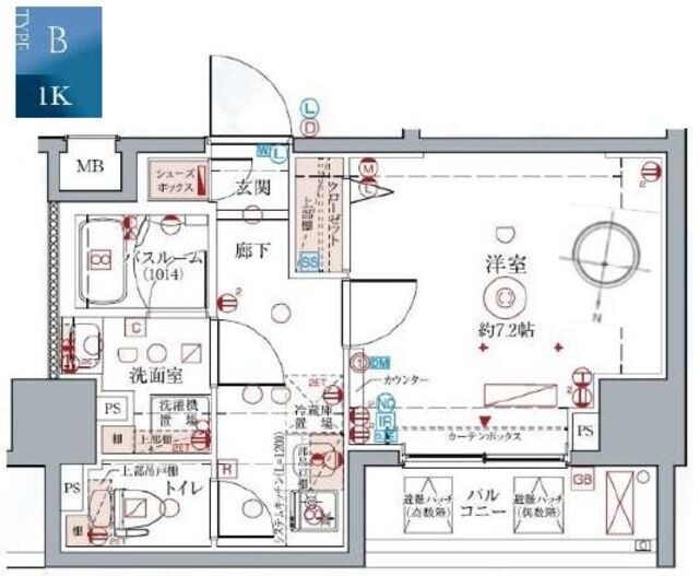 クレヴィスタ中野新橋の物件間取画像