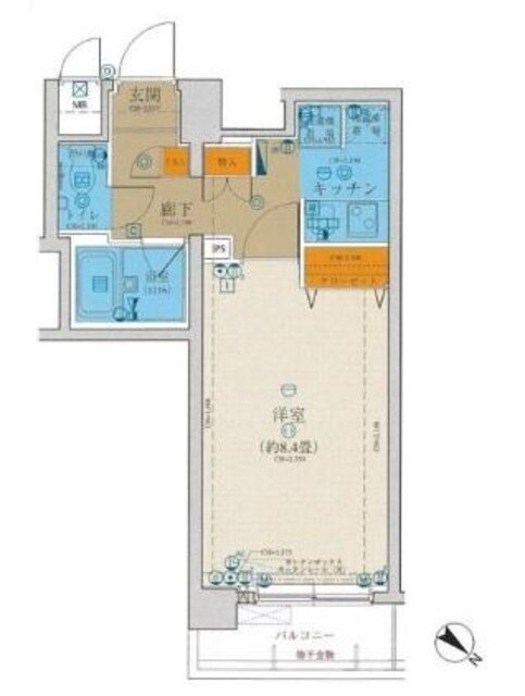 キャパシタス中野の物件間取画像