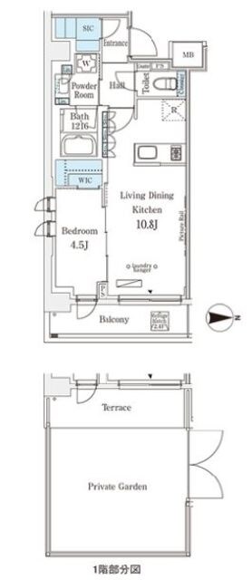 ウエリスアーバン中野坂上の物件間取画像