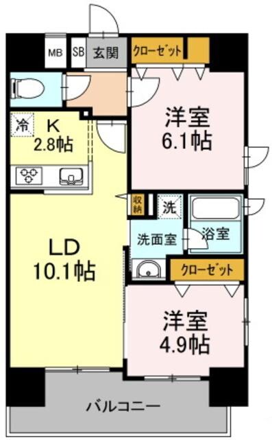 D-room早稲田の物件間取画像