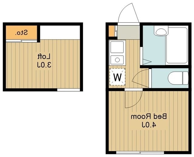 八景舎高円寺南Bの物件間取画像