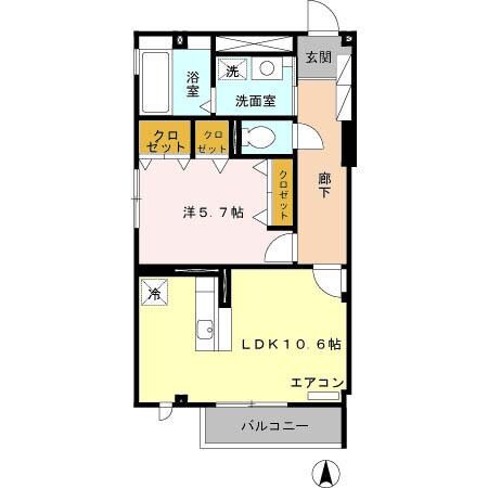 Cherry Courtの物件間取画像