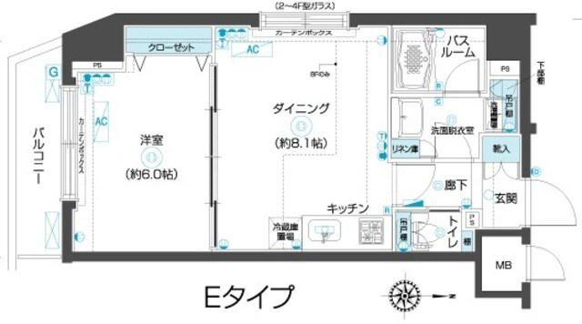 フェニックス武蔵関参番館の物件間取画像