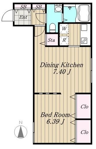 ZESTY松陰神社IIの物件間取画像
